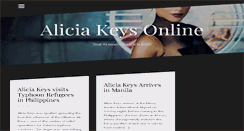 Desktop Screenshot of alicia-keys.net