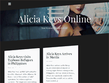 Tablet Screenshot of alicia-keys.net